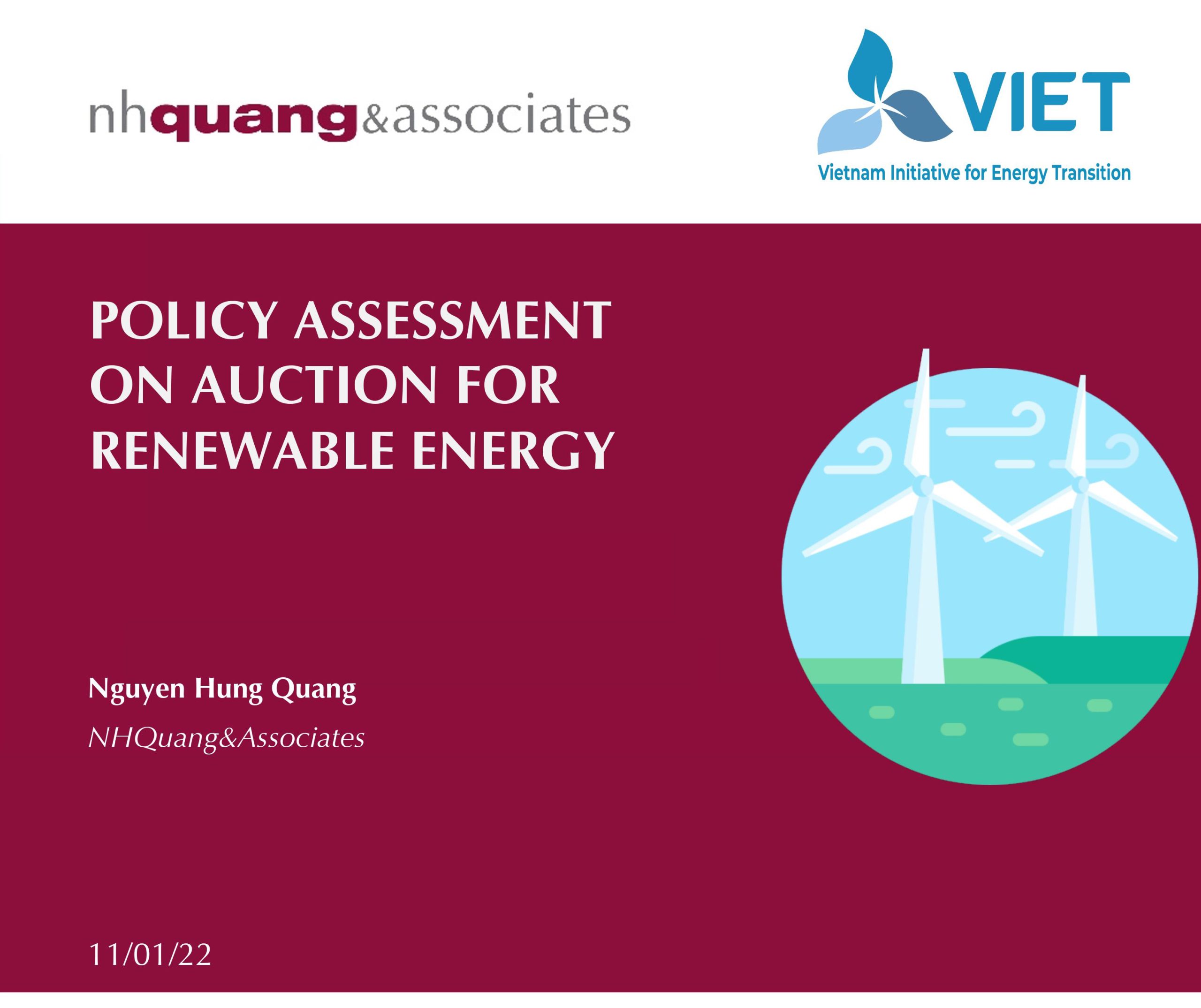 Slide: Policy assessment on auction for renewable energy