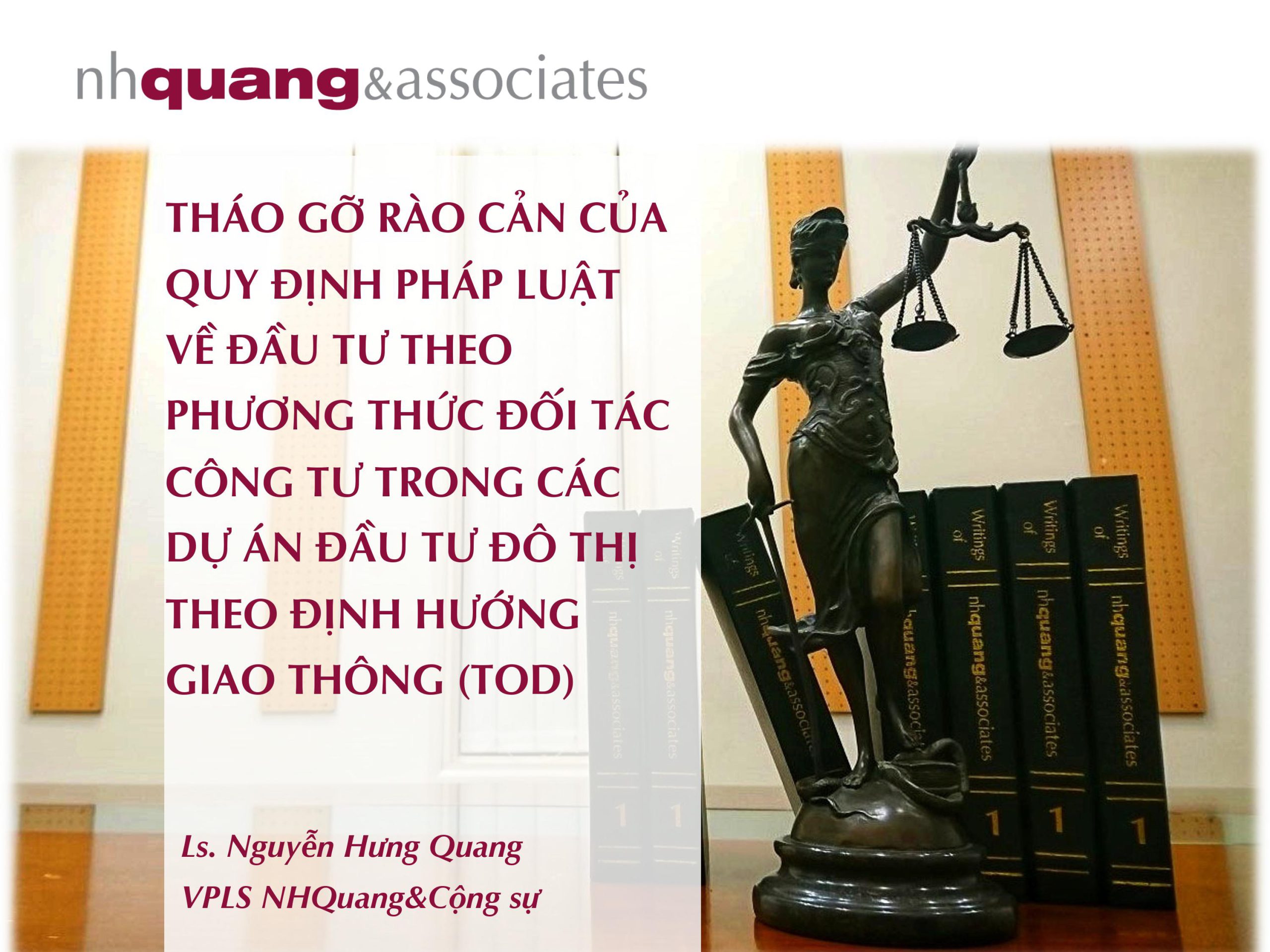Slide: Tháo gỡ rào cản của quy định pháp luật về đầu tư theo phương thức đối tác công tư trong các dự án đầu tư đô thị theo định hướng giao thông (TOD)
